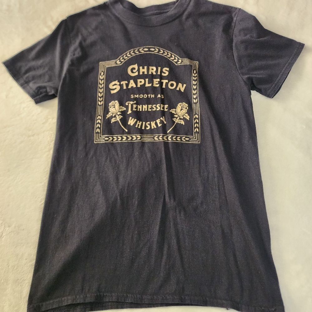 Chris Stapleton Smooth As Tennesse Whiskey Graphic Tshirt Size Large